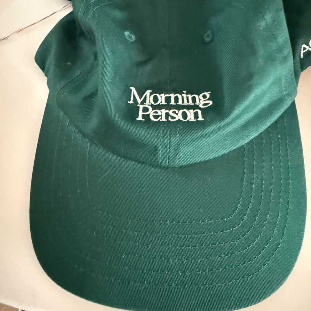 NWT AG1 adjustable Morning Person hat - green